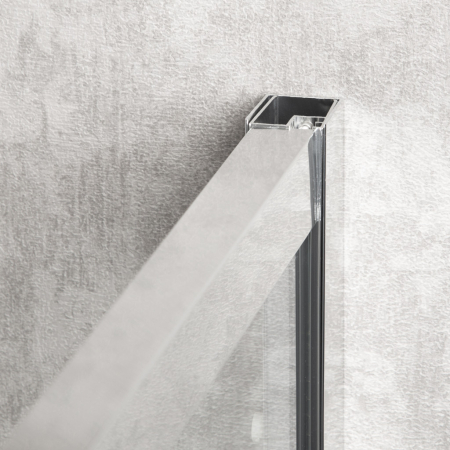 Kerra Solid SQ 90 crom pătrat cabină de duș fără tavă [5]