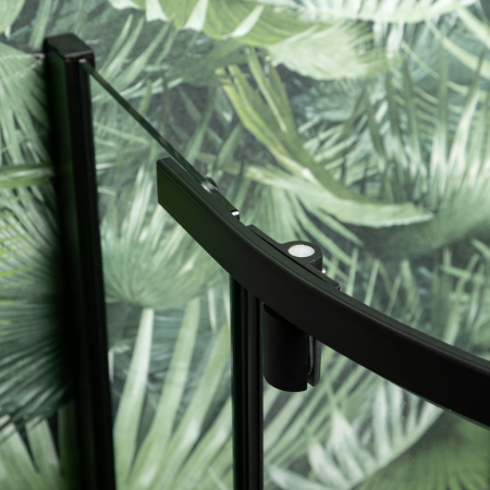 Kerra Splash Black 80 cabină de duș curbată fără tavă de duș [2]