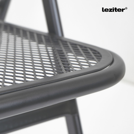 Leziter Alba metal mesh scaun de grădină pliabil antracit [7]