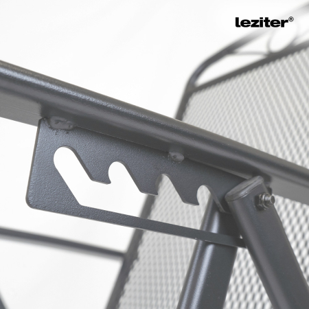 Leziter Alba metal mesh scaun de grădină pliabil antracit [8]