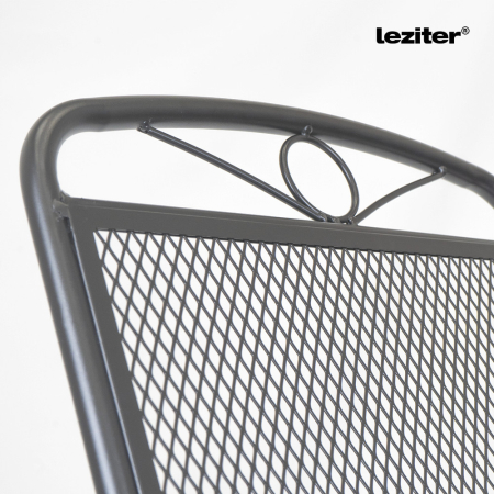 Leziter Alba metal mesh scaun de grădină pliabil antracit [5]