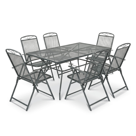 Set mobilier grădină - Leziter Alfi 6+1 set de mobilier de grădină antracit