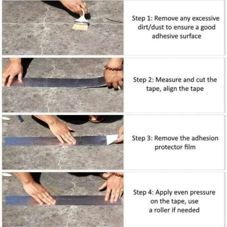 Leziter Alumshield Bandă adezivă impermeabilă din aluminiu [3]