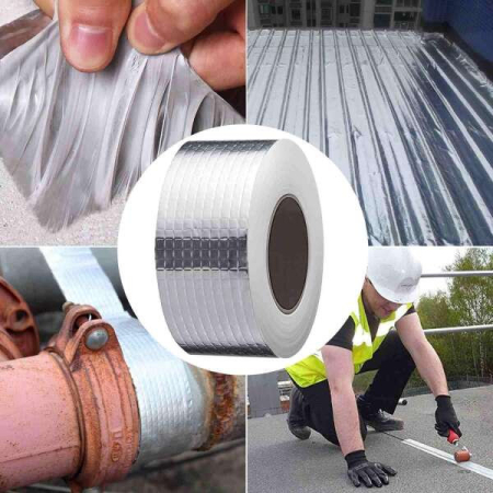 Leziter Alumshield Bandă adezivă impermeabilă din aluminiu [1]