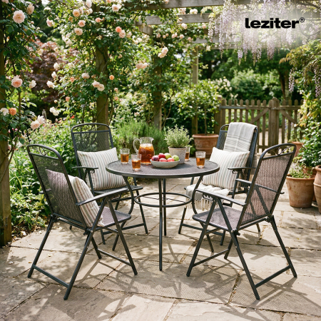 Leziter Aral 4+1 set de mobilier de grădină antracit [1]