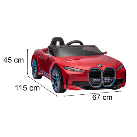 Leziter Automobil electric BMW i4 decapotabil roșu [2]