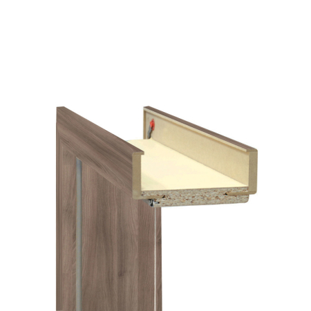 Toc ușă interioară - Leziter Balama decorativă cromată stângă cu carcasă IR grafit frasin 100/210 9.5-11.5