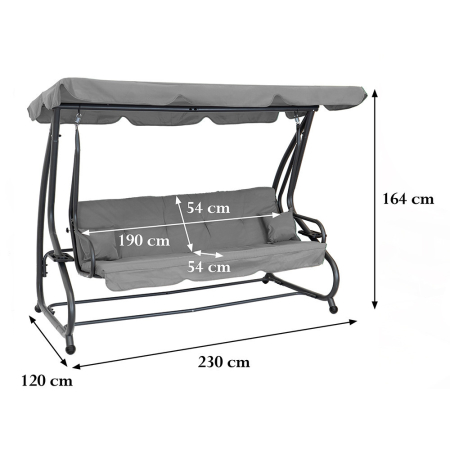 Leziter Balansoar de grădină Bellavista [2]