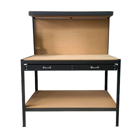 Leziter Banc de lucru cu sertar, negru [3]