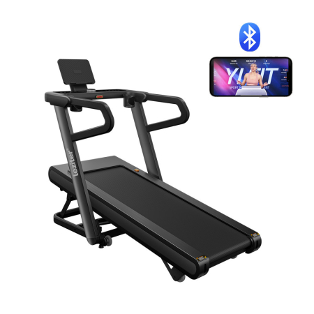 Banda de alergat - Leziter Banda de alergare cu afișaj Led cu funcție Bluetooth smart, Velox Ultra Max 150 kg, 3 CP, 18,8 Km/h, înclinare -6-32 procente