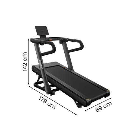 Leziter Banda de alergare cu afișaj Led cu funcție Bluetooth smart, Velox Ultra Max 150 kg, 3 CP, 18,8 Km/h, înclinare -6-32 procente [2]