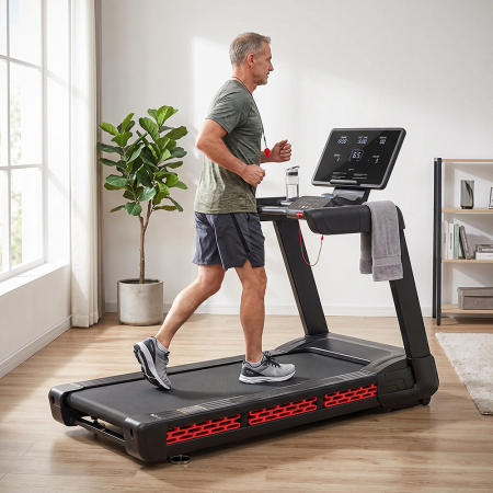 Leziter Banda de alergare cu afișaj Led Speedpro Max 150 kg, 6 CP, 25 Km/h, înclinare 0-25 procente [1]