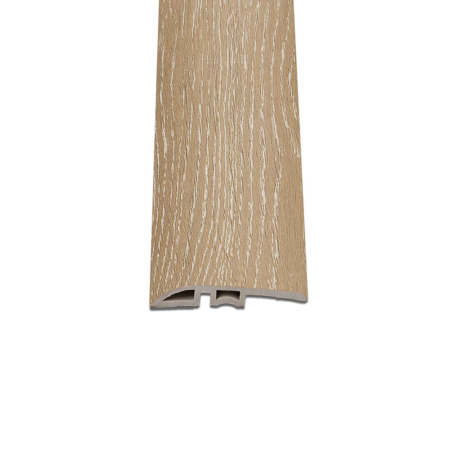 Pardoseli și placări pereți - Leziter Bandă de nivelare a podelei din vinil SPC, stejar Picos, 2400x45x8 mm