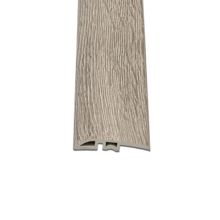 Pardoseli și placări pereți - Leziter Bandă de nivelare a podelei din vinil SPC, stejar Tanami, 2400x45x8 mm