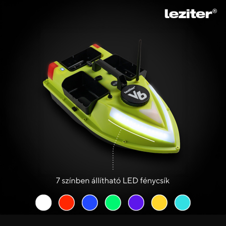 Leziter Barca de alimentare V6 GPS cu 3 rezervoare la lumina de noapte spate și laterale [6]