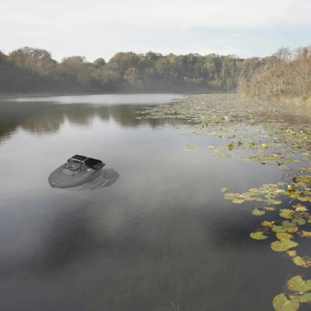 Leziter Barcă de hrănire GPS 4G cu ejector lateral, compartiment dublu pentru hrănire, carbon [9]