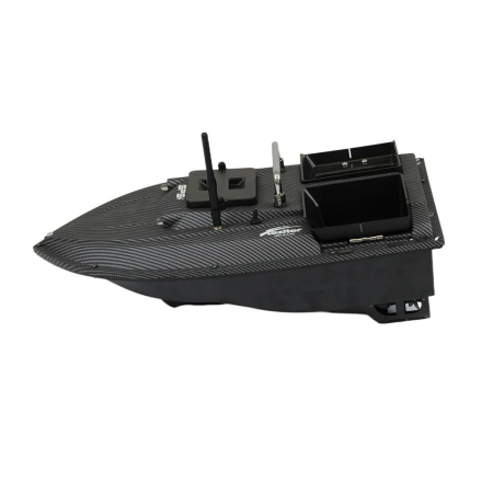 Leziter Barcă de hrănire GPS 4G cu ejector lateral, compartiment dublu pentru hrănire, carbon [2]