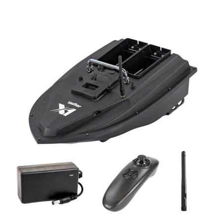 Produse temporar indisponibile - Leziter Barcă de hrănire X1 cu ejector spate, compartiment dublu pentru hrănire, negru