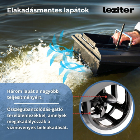 Leziter Barcă de momeală X1 GPS 4G cu ejecție spate, model de camuflaj închis la culoare [4]