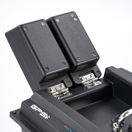 Leziter Barcă de momeli X1 GPS 4G cu compartiment dublu pentru hrănire, ejecție spate, negru [9]