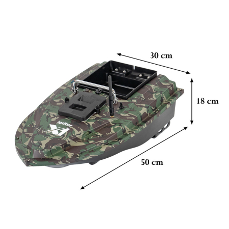Leziter Feeder barca X1 backpacker camuflaj verde [2]