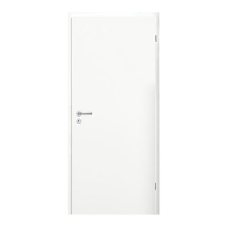 Leziter Blat de ușă decorativ CPL alb 100 dreapta cu încuietoare BB, balama cromată [0]