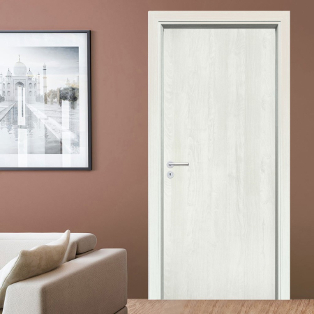 Leziter Blat de ușă decorativ CPL frasin norvegian 100 dreapta cu încuietoare BB, balama cromată [3]