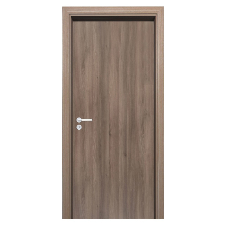 Leziter Blat de ușă decorativ IR grafit frasin 75 dreapta încuietoare BB [2]