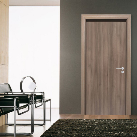 Leziter Blat de ușă decorativ IR grafit frasin 75 stânga încuietoare BB [3]