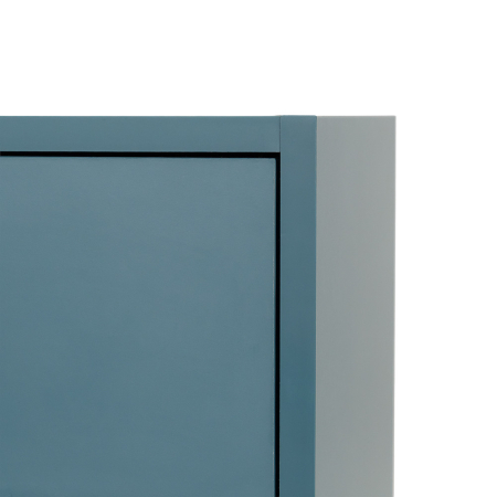 Leziter Boxie 2 sertare dulap de perete 40x40x37 cm albastru petrol [9]