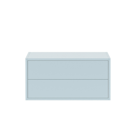 Mobilier pentru living - Leziter Boxie 2 sertare dulap de perete 40x80x37 cm albastru