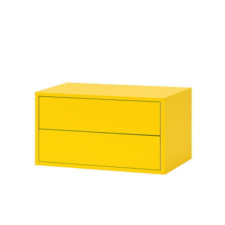 Leziter Boxie 2 sertare dulap de perete 40x80x37 cm dove [6]