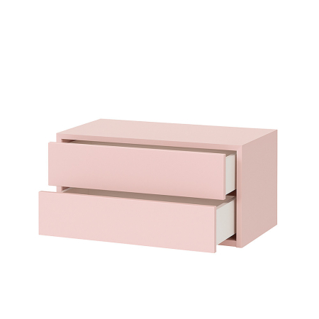 Leziter Boxie 2 sertare dulap de perete 40x80x37 cm roz [7]