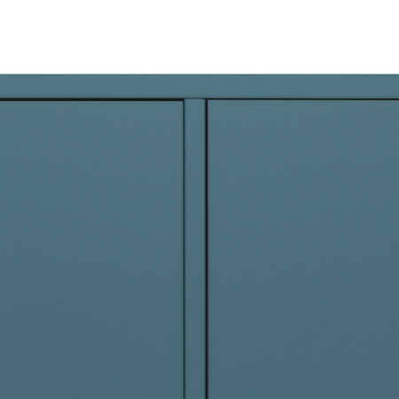 Leziter Boxie 2 uși dulap de perete 80x80x37 cm albastru petrol [8]