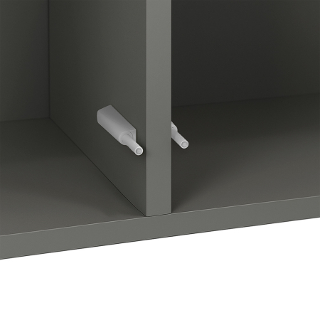 Leziter Boxie 2 uși dulap de perete 80x80x37 cm antracit [7]