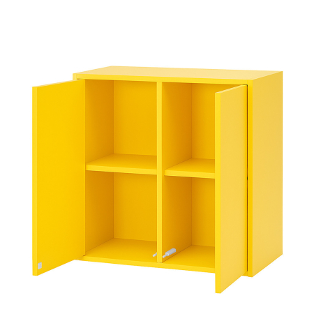 Leziter Boxie 2 uși dulap de perete 80x80x37 cm galben [6]