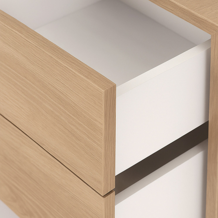 Leziter Boxie dulap de perete cu 2 sertare 40x40x37 cm stejar sonoma [8]