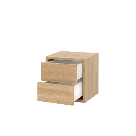 Leziter Boxie dulap de perete cu 2 sertare 40x40x37 cm stejar sonoma [7]