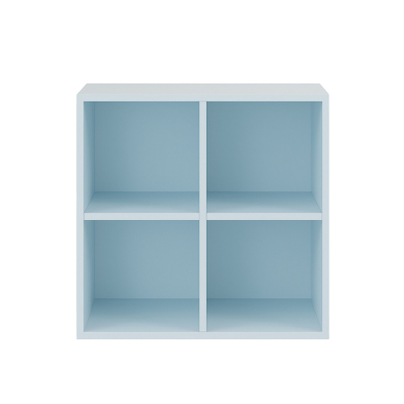 Mobilier pentru living - Leziter Boxie dulap de perete deschis 80x80x37 cm albastru