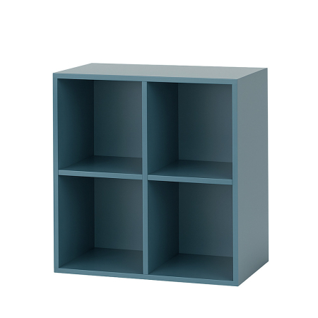 Leziter Boxie dulap de perete deschis 80x80x37 cm albastru petrol [6]