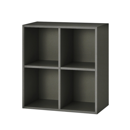Mobilier pentru living - Leziter Boxie dulap de perete deschis 80x80x37 cm antracit