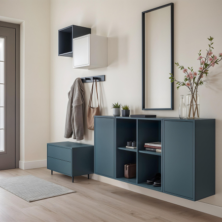 Leziter Boxie dulap de perete deschis 80x80x37 cm stejar sonoma [1]