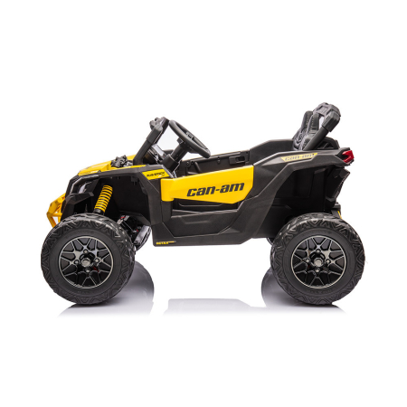 Leziter Buggy electric pentru copii Can-Am Maverick 4x4, galben, pentru 2 persoane [5]
