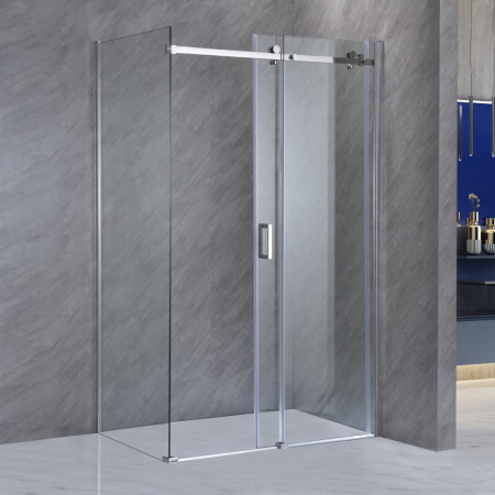 Leziter Cabină de duș asimetrică Bold-in 80x100 cm fără cădiță de duș [4]