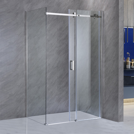 Leziter Cabină de duș asimetrică Bold-in 80x120 cm fără cădiță de duș [4]