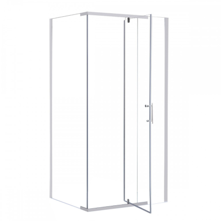 Leziter Cabină de duș asimetrică Galatro 80x100 cm fără cădiță de duș [3]