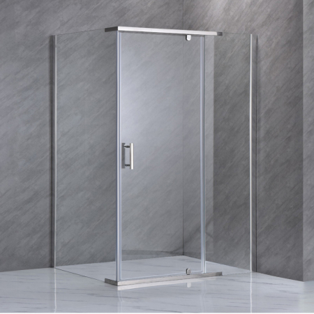Leziter Cabină de duș asimetrică Galatro 80x120 cm fără cădiță de duș [1]