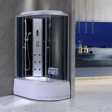 Leziter Cabină de duș cu hidromasaj Lia 80x120 cm, stânga [1]