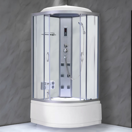 Leziter Cabină de duș cu hidromasaj Mila - albă [1]