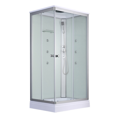 Leziter Cabină de duș cu hidromasaj pătrată Valerie 80x120 cm [6]